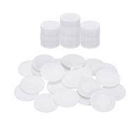 sourcing map 64Pcs Plastic Poker Chips, 1 Inch Mini Bingo Chips Learning Counters Counting Counters Disks Markers Opaque Game Tokens for Game Play Math Counting, White, Pattern