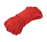 sourcing map 650 Paracord 100 Feet, 4mm 9 Strand Parachutes Cord Spool Survival Strong Rope String for Camping Hiking Fishing, Red
