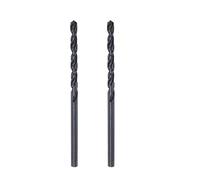 sourcing map 6542 High Speed Steel Straight Shank Twist Jobber Drill Bit, Fully Ground Black Oxide Drill Bits 2.6mm Drill Diameter 57mm Total Length 2 Pcs