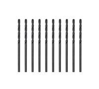 sourcing map 6542 High Speed Steel Straight Shank Twist Jobber Drill Bit, Fully Ground Black Oxide Drill Bits 1.7mm Drill Diameter 42mm Total Length 10 Pcs
