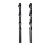 sourcing map 6542 High Speed Steel Straight Shank Twist Jobber Drill Bit, Fully Ground Black Oxide Drill Bits 8.7mm Drill Diameter 125mm Total Length 2 Pcs