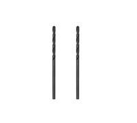 sourcing map 6542 High Speed Steel Straight Shank Twist Jobber Drill Bit, Fully Ground Black Oxide Drill Bits 1.7mm Drill Diameter 42mm Total Length 2 Pcs