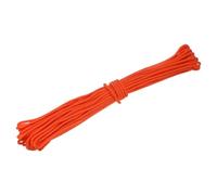 sourcing map 65Ft 1/4 Inch (6mm) Polypropylene Rope, Diamond Braided Poly Rope, All-Purpose Utility Rope for Camping Tent, Canoes, Tree Work, Orange