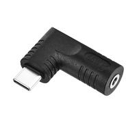 sourcing map 65W DC3011 Female Input to 5V/9V/20V USB C PD Male Output Power Converter Connector Adapter Max 65W 90 Degree Angle for Phones Tablets Laptops with USB C