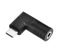 sourcing map 65W DC40135 Female Input to 5V/9V/20V USB C PD Male Output Power Converter Connector Adapter Max 65W 90 Degree Angle for Phones Tablets Laptops with USB C
