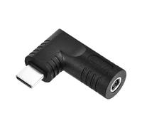 sourcing map 65W DC4530 Female Input to 5V/9V/20V USB C PD Male Output Power Converter Connector Adapter Max 65W 90 Degree Angle for Phones Tablets Laptops with USB C