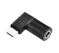 sourcing map 65W DC5525 Female Input to 5V/9V/20V USB C PD Male Output Power Converter Connector Adapter Max 65W 90 Degree Angle for Phones Tablets Laptops with USB C