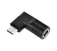 sourcing map 65W DC6330 Female Input to 5V/9V/20V USB C PD Male Output Power Converter Connector Adapter Max 65W 90 Degree Angle for Phones Tablets Laptops with USB C