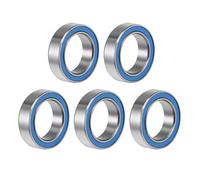 sourcing map 6700-2RS Deep Groove Ball Bearing 10x15x4mm Double Sealed ABEC-3 Bearings 5-Pack