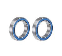 sourcing map 6701-2RS Deep Groove Ball Bearing 12x18x4mm Double Sealed ABEC-3 Bearings 2-Pack