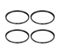 sourcing map 67mm Star Filter, Starburst Filter for Camera Lens Starlight Effect Cross Screen Set 4 Points 6 Points 8 Points 12 Points for Night Scenery Glassworks, 4 Pcs