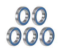 sourcing map 6802-2RS Deep Groove Ball Bearing 15x24x5mm Double Sealed ABEC-3 Bearings 5-Pack