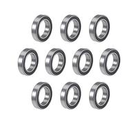 sourcing map 6804-2RS Deep Groove Ball Bearings 20mm x 32mm x 7mm Double Sealed Chrome Steel P6(ABEC3) 10pcs