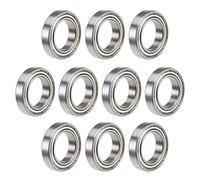 sourcing map 6804ZZ Deep Groove Ball Bearings 20mm Bore 32mm OD 7mm Thickness Double Shielded Chrome Steel Z2 10pcs