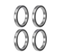 sourcing map 6808-2RS Deep Groove Ball Bearings 40mm Inner Dia 52mm OD 7mm Bore Double Sealed Chrome Steel Z2 4pcs