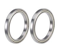 sourcing map 6810ZZ Deep Groove Ball Bearings 50mm Inner Dia 65mm OD 7mm Bore Double Shielded Chrome Steel Z2 2pcs