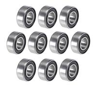 sourcing map 686-2RS Deep Groove Ball Bearings 6mm x 13mm x 5mm Double Sealed Chrome Steel P5(ABEC5) 10pcs