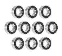sourcing map 688-2RS Deep Groove Ball Bearing 8x16x5mm Double Sealed Chrome Steel Bearings 10-Pack