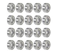 sourcing map 688ZZ Deep Groove Ball Bearings 8mm x 16mm x 5mm Double Shielded Chrome Steel Z2 20pcs