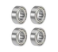 sourcing map 688ZZ Deep Groove Ball Bearings 8mm x 16mm x 5mm Double Shielded Chrome Steel Z2 4pcs