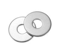 sourcing map 68Pcs M5 316 Stainless Steel Flat Washers Plain Washer 16mm ID 16mm OD 1mm Thick Flat Spacers for Screws Bolts Garden Faucet Plumbing Repair, Silver