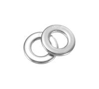 sourcing map 68Pcs M6 316 Stainless Steel Flat Washers Plain Washer 6mm ID 12mm OD 1.5mm Thick Flat Spacers for Screws Bolts Garden Faucet Plumbing Repair, Silver