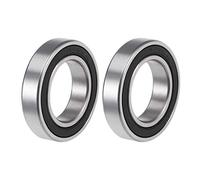 sourcing map 6905-2RS Deep Groove Ball Bearings Z2 25mm x 42mm x 9mm Double Sealed Carbon Steel 2pcs