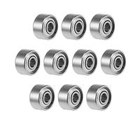 sourcing map 692ZZ Deep Groove Ball Bearings 2mm Inner Dia 6mm OD 3mm Bore Double Shielded Chrome Steel Z2 10pcs