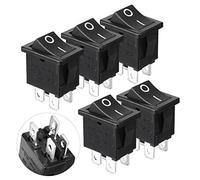 sourcing map 6A AC250V 10A AC125V 4-Pin DPST ON/Off Snap in Boat Rocker Switch 5Pcs