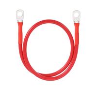 sourcing map 6AWG Gauge Battery Cable Wire 2FT Length 5/16" Diameter Positive and Negative Copper Alternator Connector Extender with US standard O-ring for Car RV Golf Cart Marine, Red