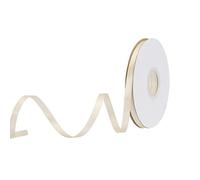 sourcing map 6mm 25 Yard(23m)/75ft Satin Ribbon Grosgrain Thin Solid Silk Wedding Bouquet Ribbon for Valentine's Day Gift Wrapping Cake Box Bows Beige