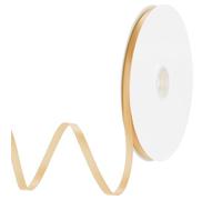 sourcing map 6mm 65 Yard(59m)/165ft Satin Ribbon Grosgrain Thin Solid Silk Wedding Bouquet Ribbon for Valentine's Day Gift Wrapping Cake Box Bows Beige