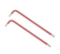 sourcing map 6mm Ball End Hex Key Wrench, L Shaped Long Arm S2 Steel Repairing Tool 2 Pcs