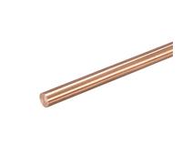 sourcing map 6mm Diameter 100mm Length Solid Copper Round Rod Lathe Bar Stock for DIY Craft CNC Cutting