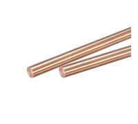 sourcing map 6mm Diameter 150mm Length Solid Copper Round Rod Lathe Bar Stock for DIY Craft CNC Cutting Pack of 2