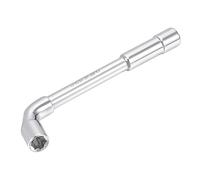 sourcing map 6mm Metric L Shaped Angled Hex Socket Wrench Chrome Plated, Cr-V