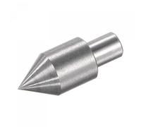 sourcing map 6mm Shank, 45# Steel 10mm Dia Plum Dead Center Ejector Pin Drill Chuck Cone Tip for Mini Lathe Beads Machine