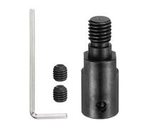 sourcing map 6mm to M10 Motor Arbor Shaft in 1045 Steel, with Set Screws and Wrench for DIY Mini Saw Chuck Blades and Grinding Wheels Mandrel Motors Connector Rod