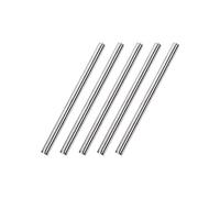 sourcing map 6mm x 100mm 304 Stainless Steel Solid Round Rod for DIY Craft - 5pcs