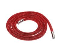 sourcing map 6mm x 120cm Rhinestone Tube Rope Bling Crystal Rhinestone String Rope for DIY Sweaters Sweatpants Decoration Red Mesh Red Diamond
