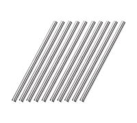 sourcing map 6mm x 150mm 304 Stainless Steel Solid Round Rod for DIY Craft - 10pcs