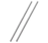 sourcing map 6mm x 300mm 304 Stainless Steel Solid Round Rod for DIY Craft - 2pcs