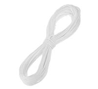 sourcing map 6mm x 45.7m Polypropylene Rope,Solid Braided Utility Rope All Purpose Boat Marine Cord for Camping,Flag Pole,Clothesline,Outdoor,White