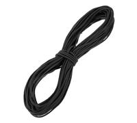sourcing map 6mm x 45.7m Polypropylene Rope,Solid Braided Utility Rope All Purpose Boat Marine Cord for Camping,Flag Pole,Clothesline,Outdoor,Black