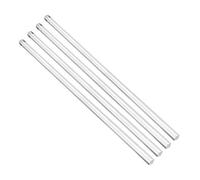 sourcing map 6mmx6mmx250mm Transparent Clear Solid Acrylic Square Rod PMMA Bar 4pcs