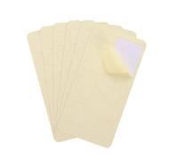 Sourcing Map 6pc Self-Adhesive Fabric Repair Patches, 10x20cm, Waterproof, for Down Jacket, Tent, Sleeping Bag, Car Seats (9 Patterns, Light Yellow)