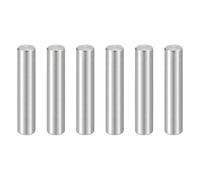 sourcing map 6Pcs 1/4 x 1-1/4 Inch Dowel Pin, 304 Stainless Steel Cylindrical Dowel Pins, Shelf Support Pegs Rod Fastener for Cabinet Furniture DIY Installation Industry Mechanical