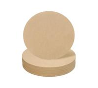 sourcing map 6pcs 10 Inch Wood Circles for Crafts, 0.31 Inch Thick Unfinished Blank Wooden Rounds Slice Wooden Cutouts for Wall Hangers, Door Hangers, Sign, Painting, Christmas Decor