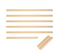 sourcing map 6Pcs 15.75" Decorative Wood Trim, Unfinished 3D Wooden Furniture Molding Trim for DIY Craft, Home Wall Cabinet Shelf Window Door (Triangle, 12mm)