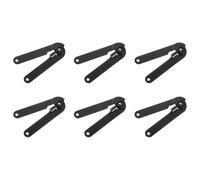 sourcing map 6Pcs 180 Degree Rotatable Lid Support Hinges, 8.86" Folding Lift Up Hinge for Wooden Boxes Jewelry Cases Chest Cabinets Cupboards, Black